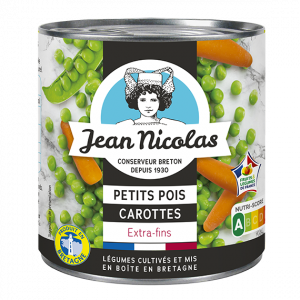 conserve petits pois carottes