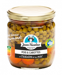 bocal Petits pois carottes à l'échalote et au miel